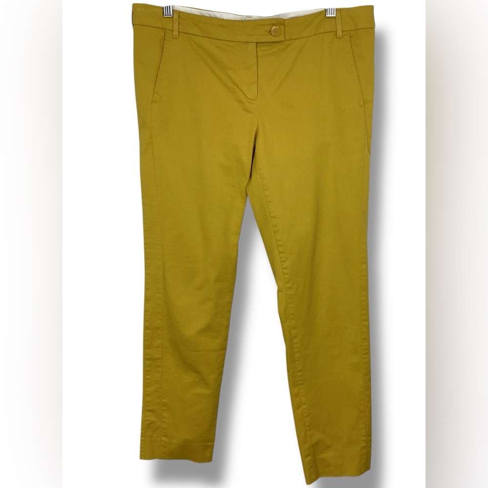 Marella Yellow Cotton Trousers Ankle Puke yellow Preppy